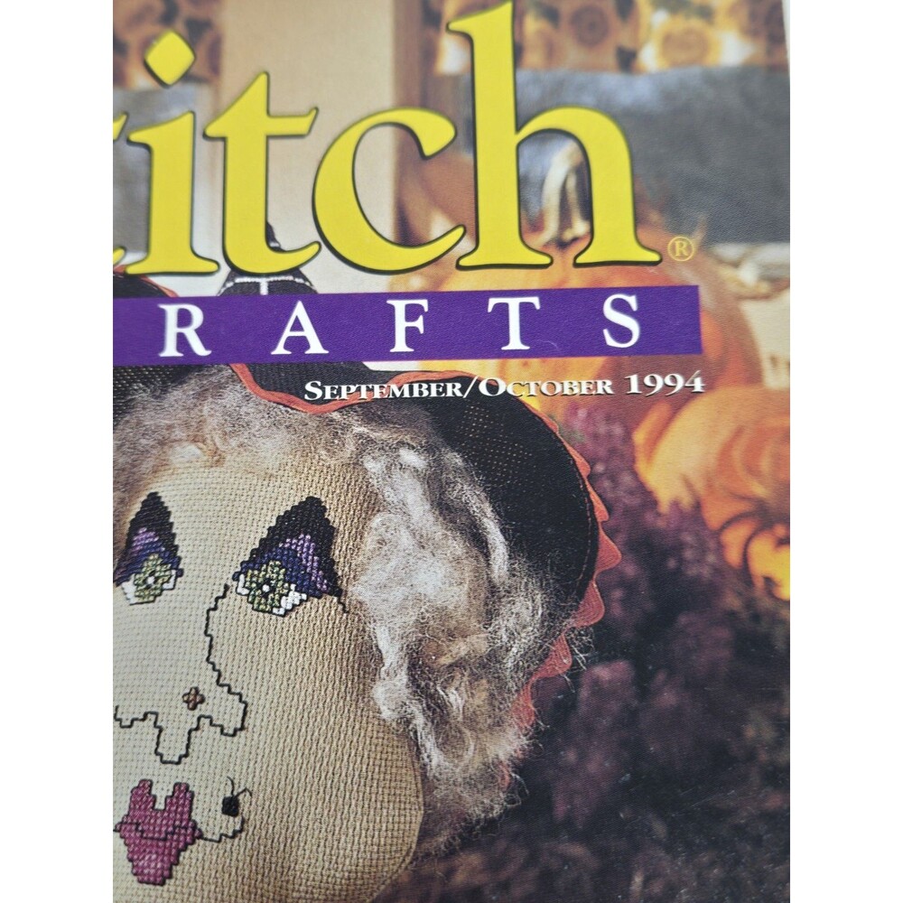 Cross Stitch & Country Crafts Sep Oct 1994 Halloween 21 Designs Magazine - Picture 4 of 8